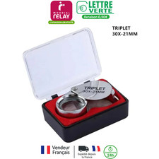 Loupe de Bijoutier Triplet 30x21mm Grossissement X30 - Horloger Monnaie