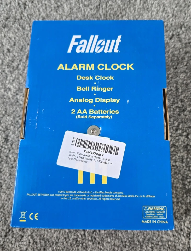 NEW OFFICIAL FALLOUT 4 VAULT BOY TOP BELL RINGER ALARM CLOCK - Image 4 of 4