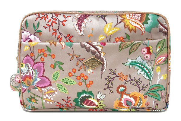 Oilily Pocket Cosmetic Bag Kulturbeutel Nomad Beige Bunt Neu-image