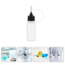 20 Pcs Black Cap Dispensing Bottle Liquid Dispenser Squeeze Bottles Glue