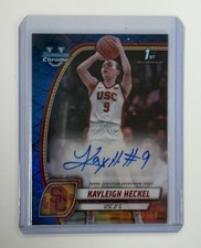 2025 Bowman U Chrome Kayleigh Heckel Prospect Auto Blue Reptilian /150 - USC
