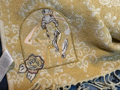 Disney Parks Belle Spotlight Collection Beauty & Beast Throw Blanket 50x60 Soft - Picture 5 of 7
