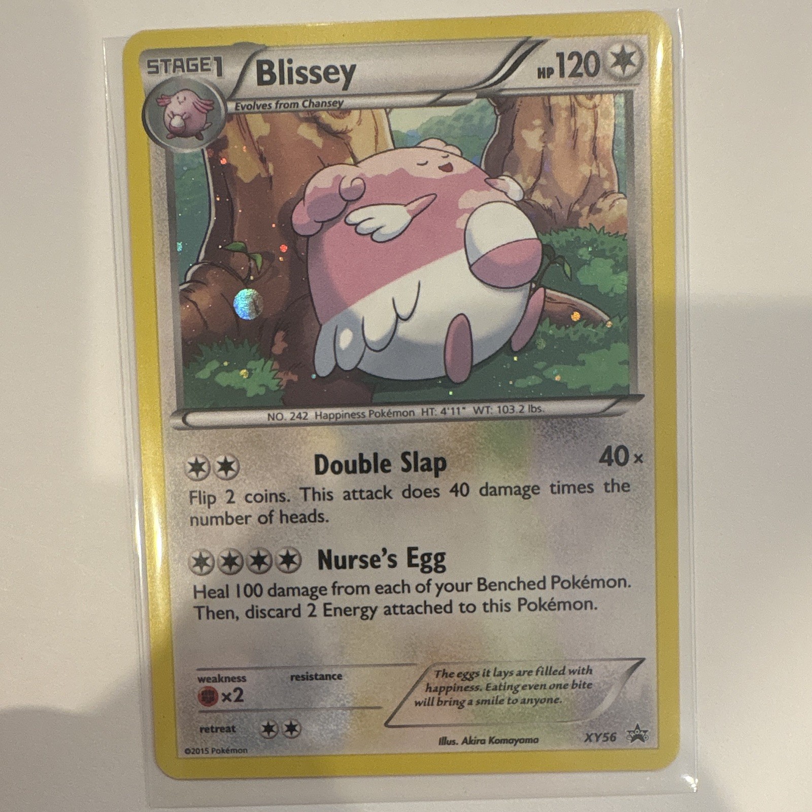 Pokémon Blissey XY56 Holo Rare Promo Card Black Star Promos