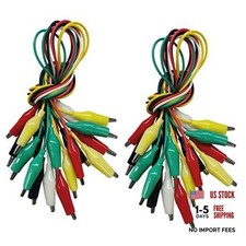 Alligator Clips Electrical, 20PCS Preminum Test Leads with Crocodile 20pcs