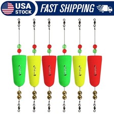 Dovesun 6PCS Fishing Bobbers Popping Cork Fle...
