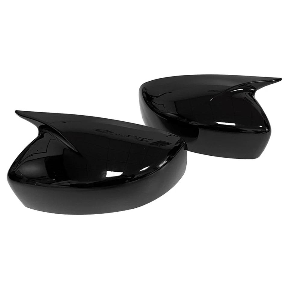 For Infiniti G25 G37 Q40 Q60 2009-2015 Gloss Black Sde Wing Mirror Cover Caps Foto 4 de 4