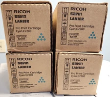 New Ricoh Pro C7200 Savin Lanier One Cyan Print Cartridge