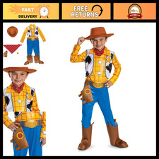 Toy Story Woody Costume for Boys - Official Halloween Dress Up Outfit, Kids' Cos