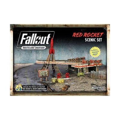 Modiphius Fallout - Wasteland Warfare 32mm Red Rocket Scenic Set EX/NM