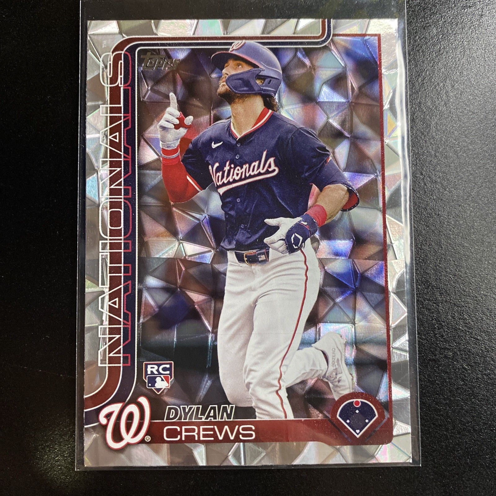 2025 Topps Series 1 Dylan Crews RC #74 Diamante Parallel