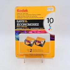 Kodak 10C Color Printer Ink Cartridges Twin Pack Genuine 2-Pack New