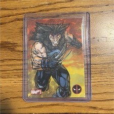 Topps 2025 Deadpool Chrome Marvel Sketch Wolverine Card Michael Munshaw