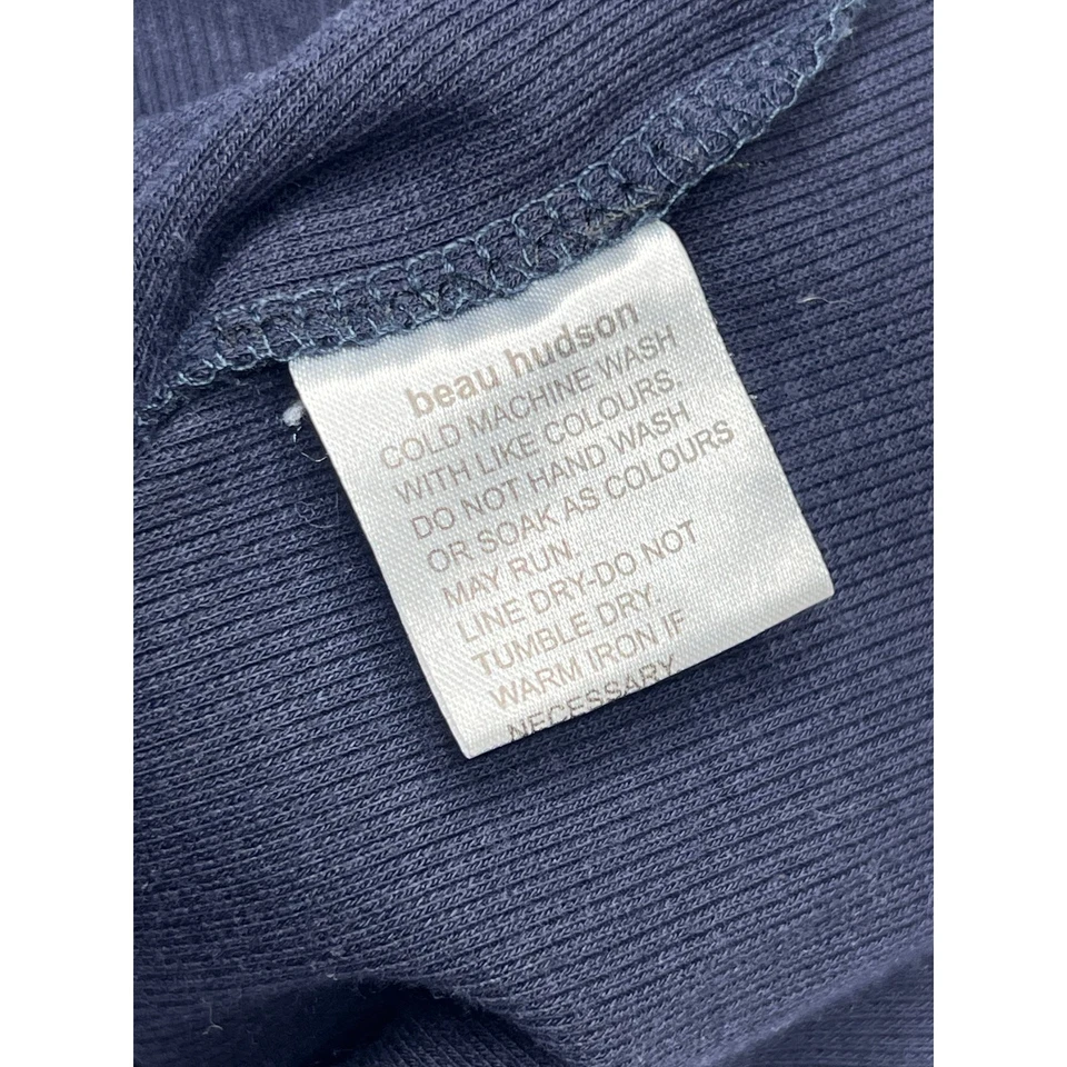 Beau Hudson Toddler Button Up Blue Ribbed Knit Cardigan Sz 1 US 2T Toddler - Image 4 of 4