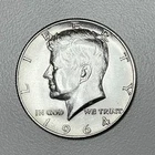 1964 d Kennedy Half Dollar AU 90% Silver