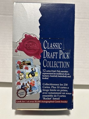 1991 Classic Draft Pick Collection Four Sport *BILINGUAL* 35 Sealed Packs in Box