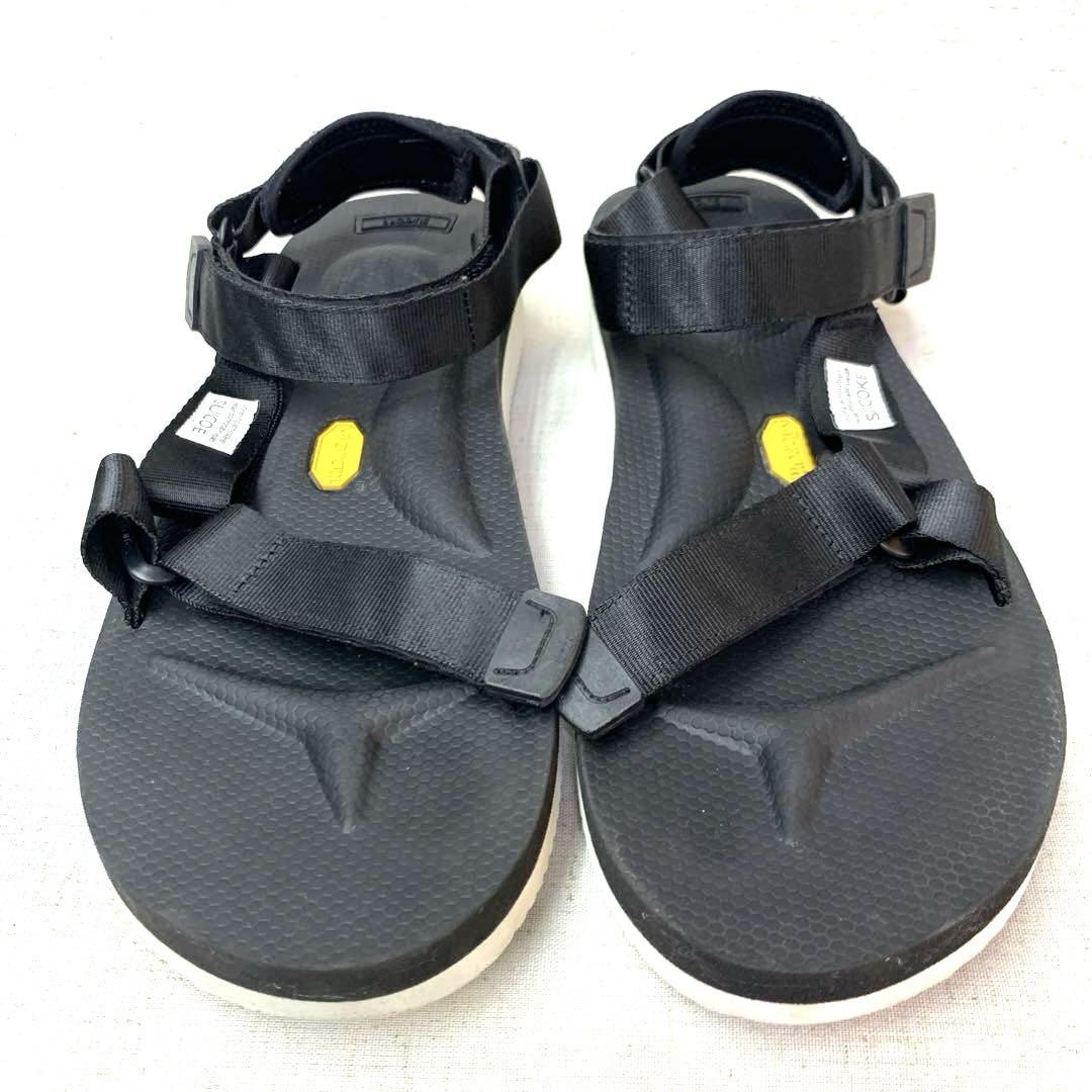 SAOLA Sandali sportivi uomo Suicoke suola Vibram 28 cm neri usati leggeri
