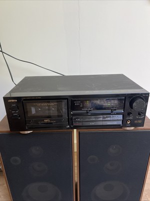 Aiwa AD-F410 Stereo Cassette Deck (1992) Powers On Motor Works No Belt