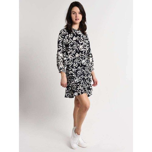 Tanya Taylor Block Print Mel Dress Womens Black White Size 2