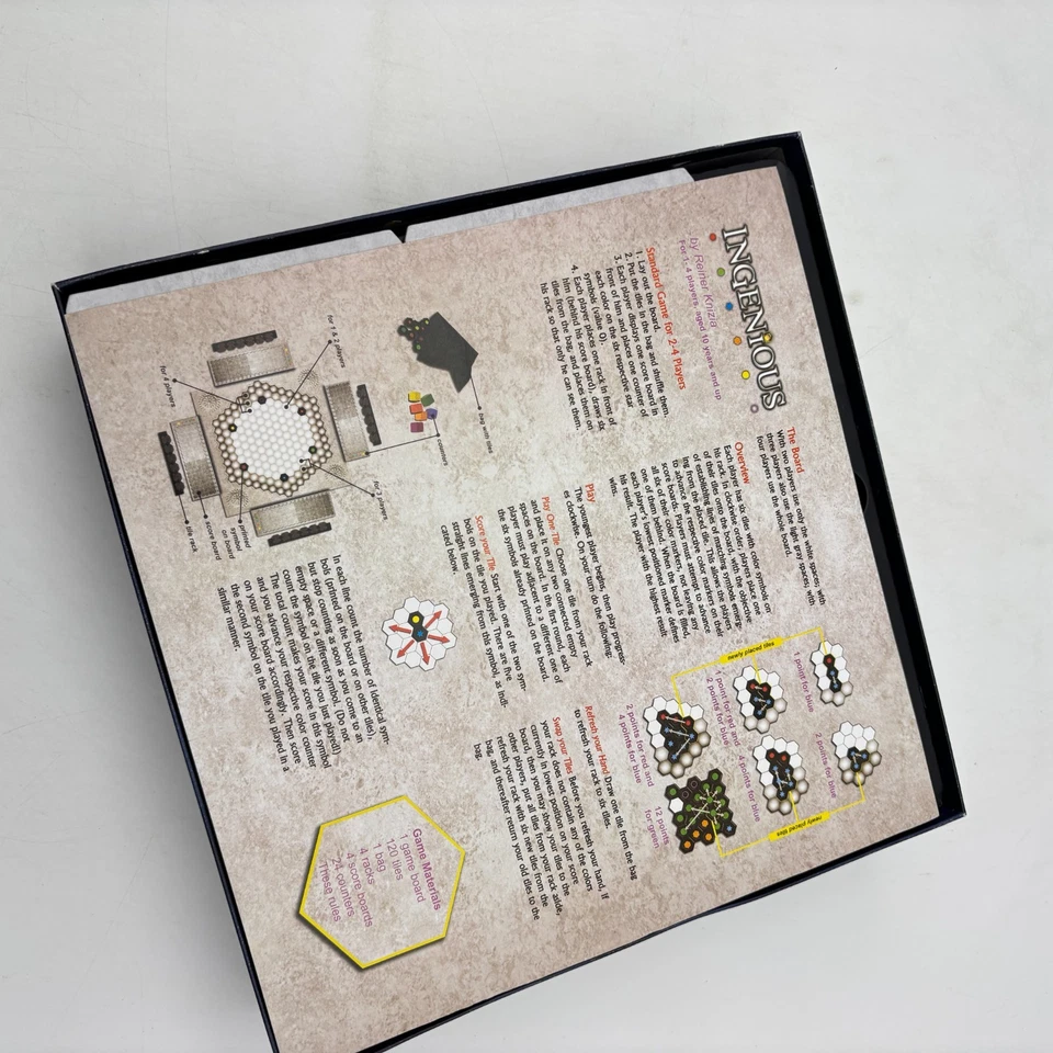 Ingenious Strategy Game COMPLETE Fantasy Flight 2004 Tiles Reiner Knizia - Image 3 of 4