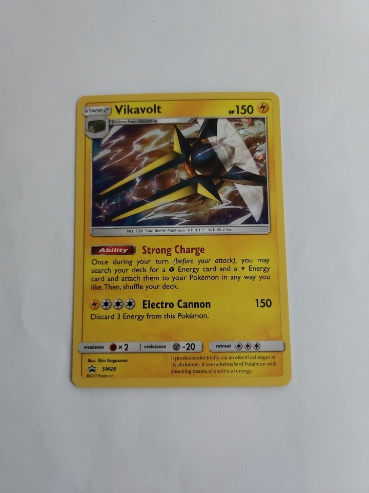 Vikavolt SM28 Black Star Promo Pokemon TCG Holo