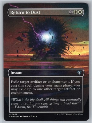 Return to Dust (Borderless) U Commander Masters #628 NM Foil