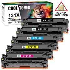 5PK Toner Cartridges For HP Laserjet CF210A 131A Pro 200 Color MFP M276nw M251nw