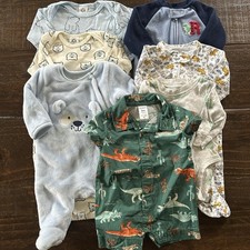 Baby Boy Size 3 Months Clothes Mixed Lot of 7 Pieces Varied Brands Bundle