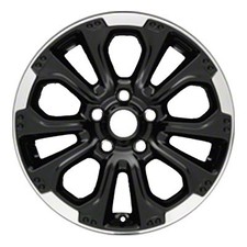 Wheel 18 5x127 Aluminum Black Bare Polished Fits 2011-2014 Jeep Grand Cherokee