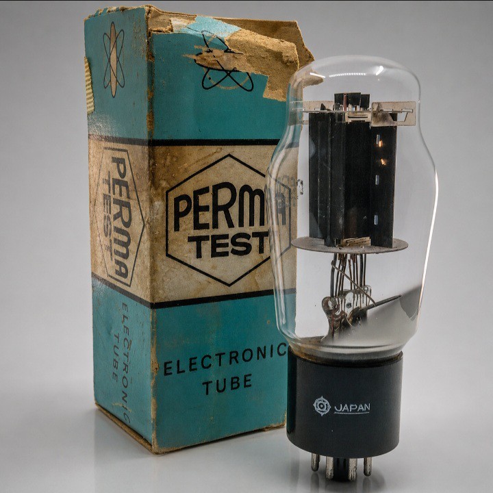 Hitachi 6L6G Vacuum Tube Japan Tested Good 33.6mA 2.7 mA/VBlack Plate/o Getter