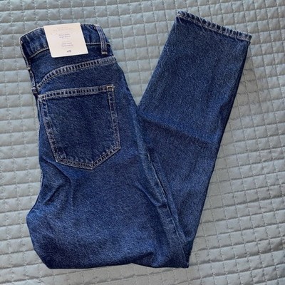 H&M Womens Mom Jeans NEW High Waist Comfort Stretch Ankle Length Size 6 - (B25A)
