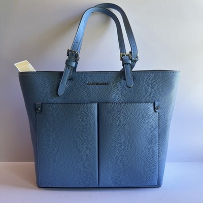 NWT Michael Kors Jet Set Travel, Double Pocket Tote Bag MSRP $498 Powder Blue