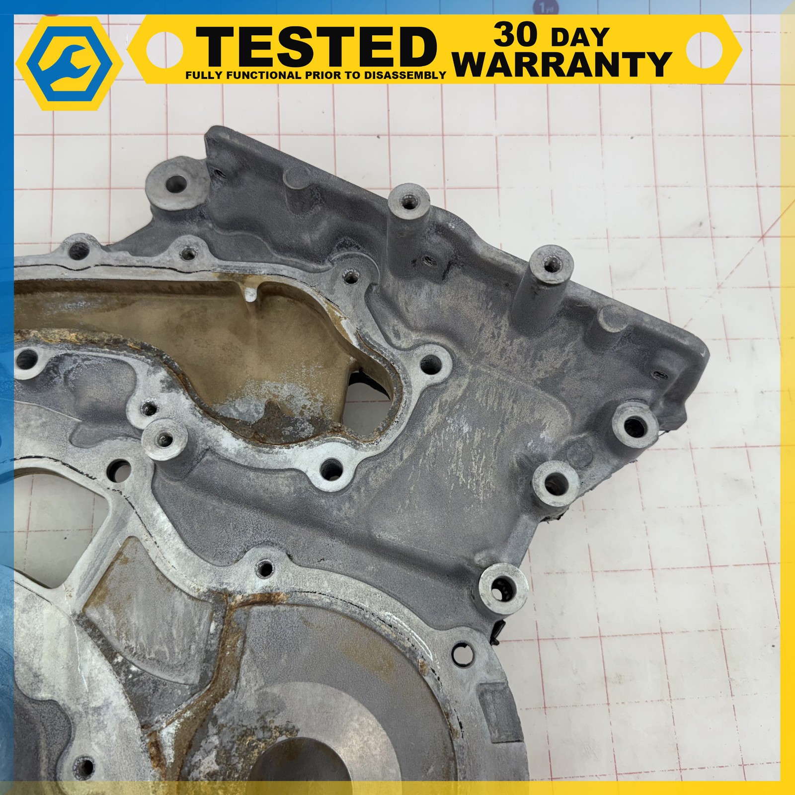14-17 MASERATI GHIBLI 3.0L F160 engine TIMING CHAIN COVER OEM