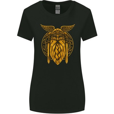 Odin Die Wikinger Valhalla Thor Gym Nordic Damen Weiterer Schnitt T-Shirt
