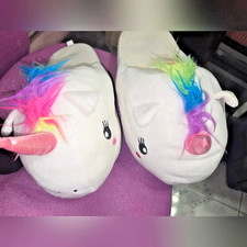 Unicorn Slippers Sz S 5/6 New