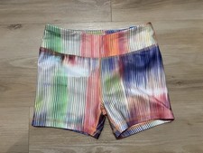NWT DSG Momentum 3" Shortie Girls Medium Biker Shorts Prismatic Multicolor