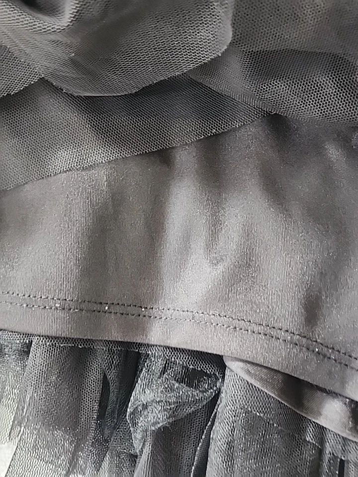 Biscotti Girls Black Gray Ivory Sequined Party Dress Size 6X Preowned - Image 4 of 4