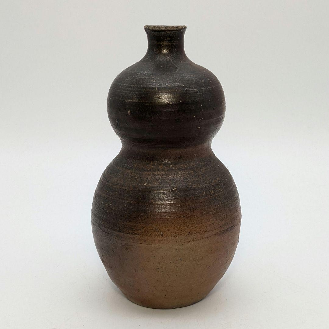 【備前焼 花入 ②】Bizen ware Flower vase Takasen Sueishi Bizen ware gourd-shaped flower vase pottery Japan