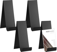 4 Pcs Metal Brochure Holder Display Black Table Stand Sign Holder Flyer Display