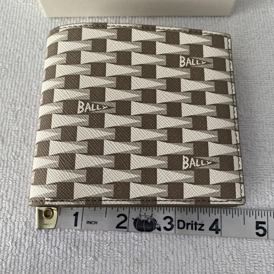 Bally PNT BIFOLD 8CC Men's Desert TPU Material Pennant Wallet MSRP $695 - Image 2 of 4