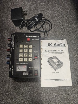 JK Audio Remote Mix 3 Mixer Broadcast Hybrid Phone Line Audio Interface