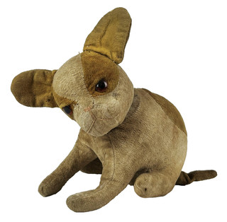 Steiff Antique Bully Bull Dog Rare Mechanical Head Turns Tail German Toy Doll