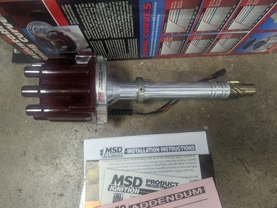 MSD 85501 Pro Billet Chevy Distributor Mag Trigger Bronze Gear NHRA Drag Race