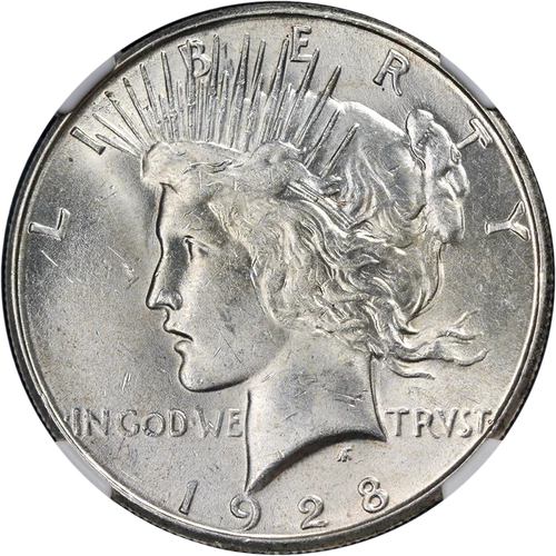 1928-S Peace Dollar NGC MS62 Nice Eye Appeal Nice Strike