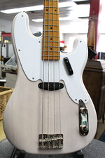 Fender SQUIER CLASSIC VIBE '50s PRECISION BASS WHITE BLONDE COOL as COOL Gets.