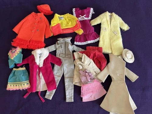 Vintage Barbie Skipper Doll Clothes Lot With Labels 1960s