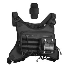 Outdoor Sports Chest Bag for Men, Water Resistant Lightweight Running Vest ED...