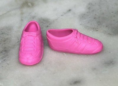 Vintage *Barbie* Superstar Era: Pink Tennis Shoes, Squishy Sneakers, Hong Kong