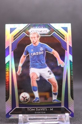 Tom Davies #114 2020-21 Panini Prizm Premier League Silver Prizm Everton