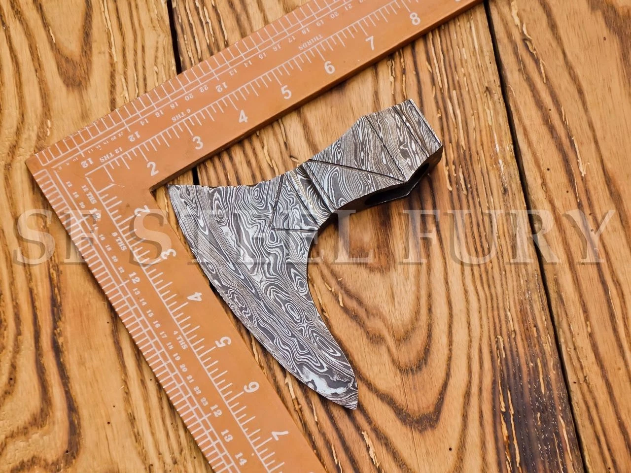 Custom Handmade Damascus Steel Axe | Viking Style Full Tang Hatchet | Huntingaxe