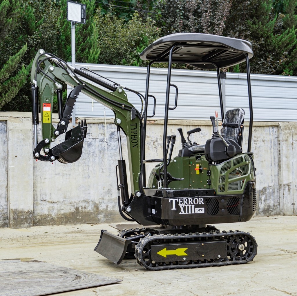 FREE SHIP Mini Excavator 1.3 Ton 22.1hp Mini Digger Crawler Gas HONDA EPA Engine